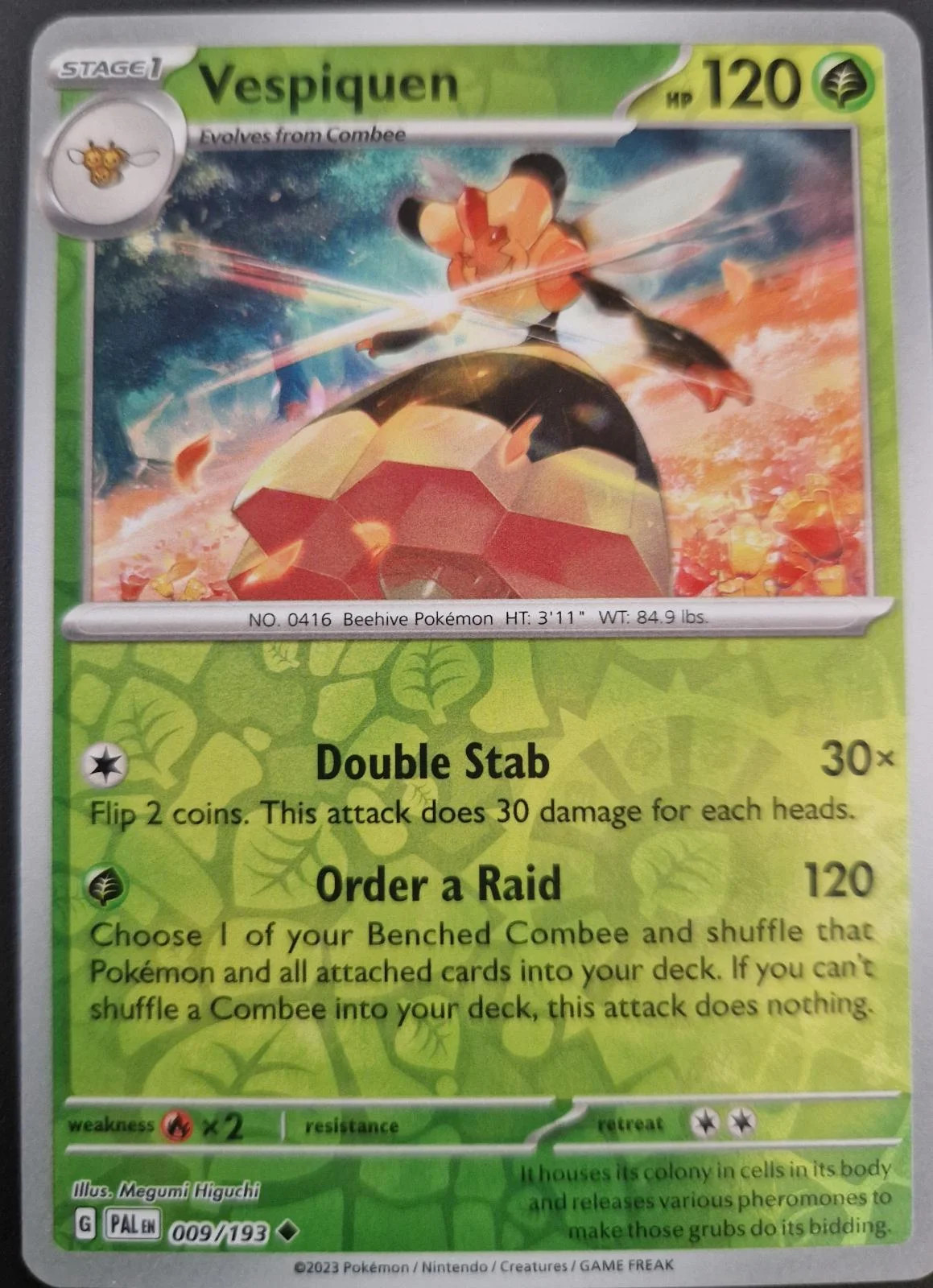 Vespiquen #009 — Evoluções em Paldea (Reverse Holo)