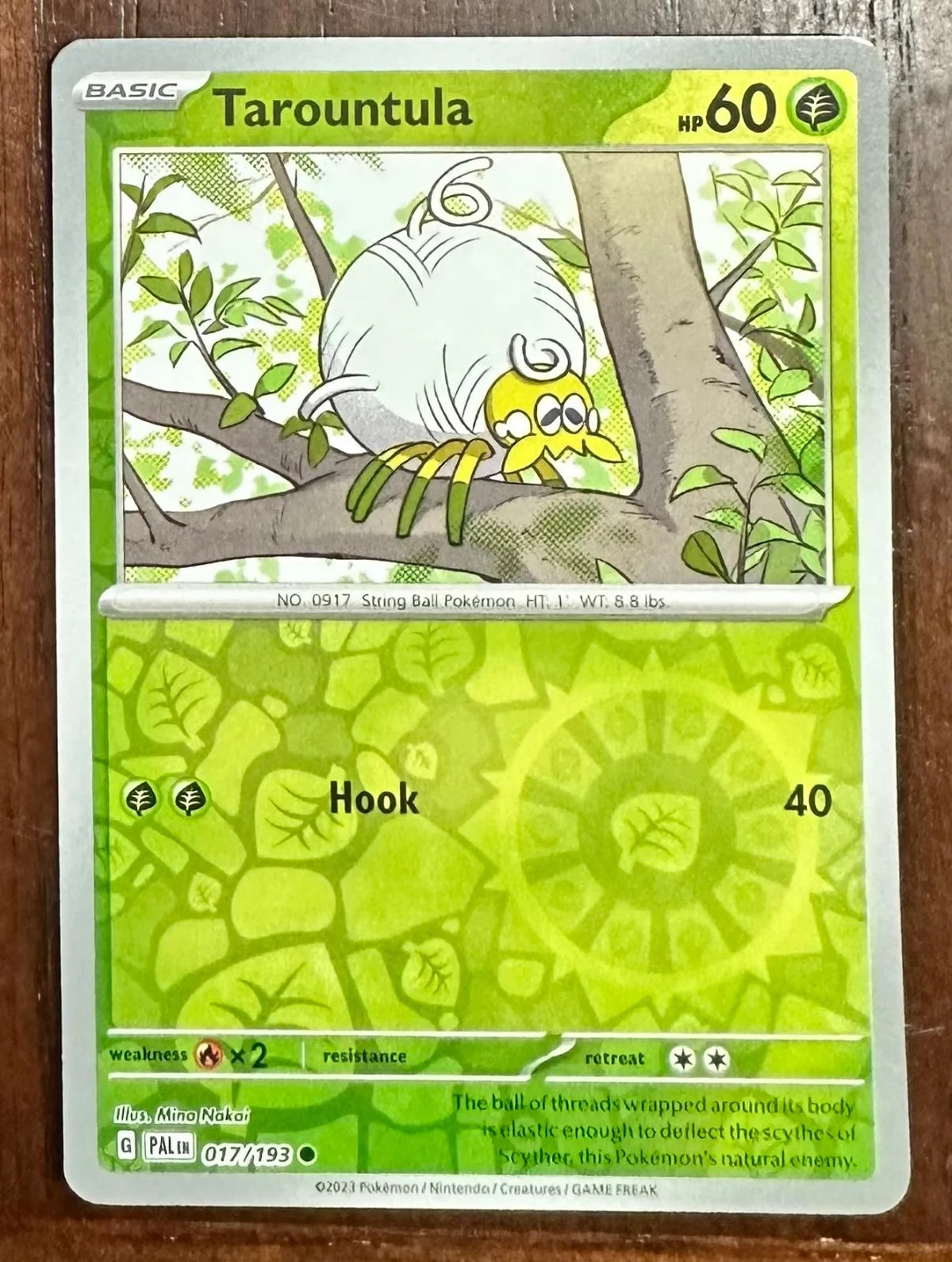 Tarountula #017 — Evoluciones en Paldea (Reverse Holo)