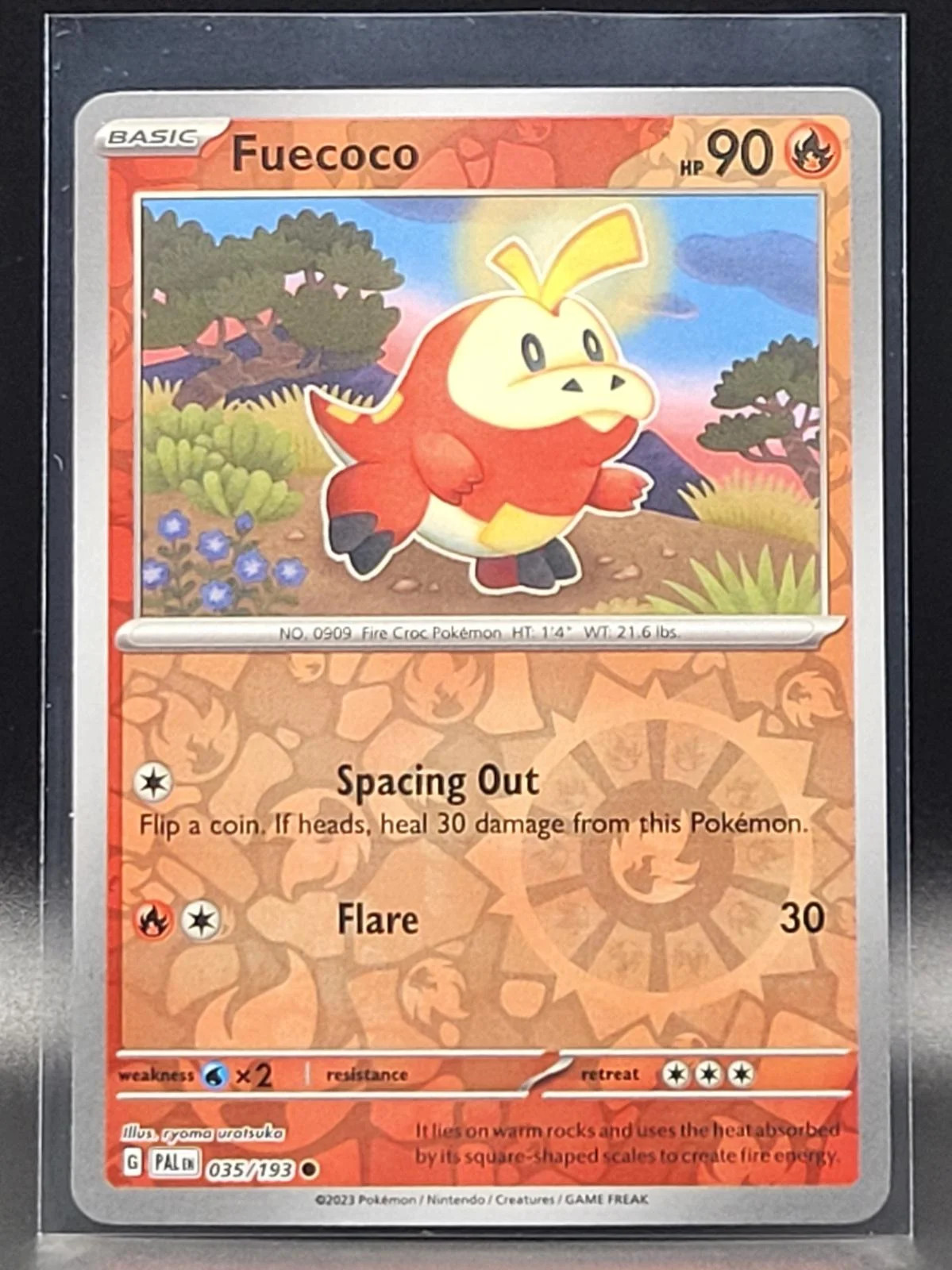 Fuecoco #035 — Evoluciones en Paldea (Reverse Holo)