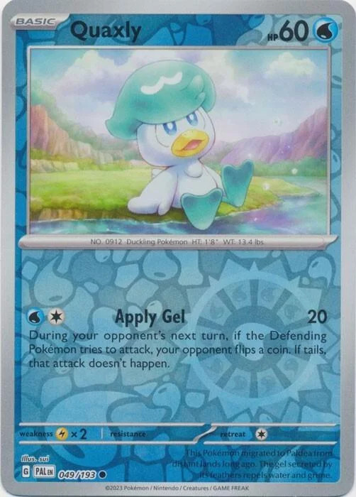 Quaxly #049 — Evoluzioni a Paldea (Reverse Holo)