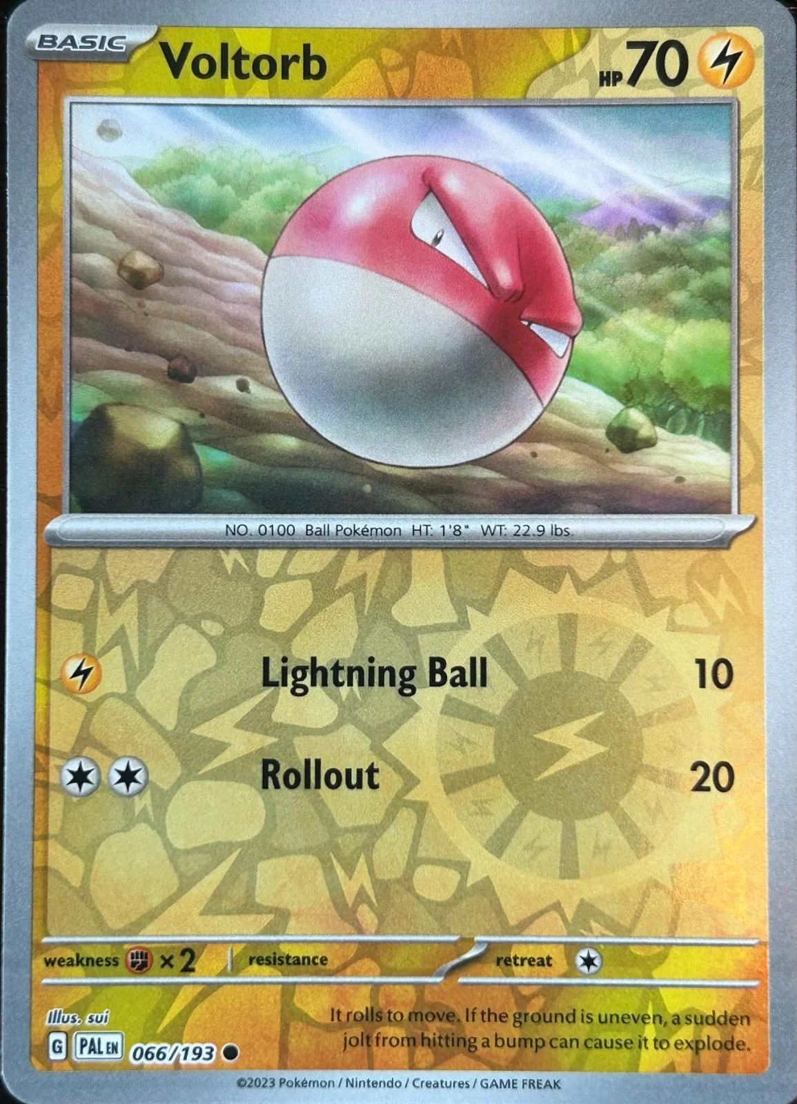 Voltorb #066 — Evoluzioni a Paldea (Reverse Holo)
