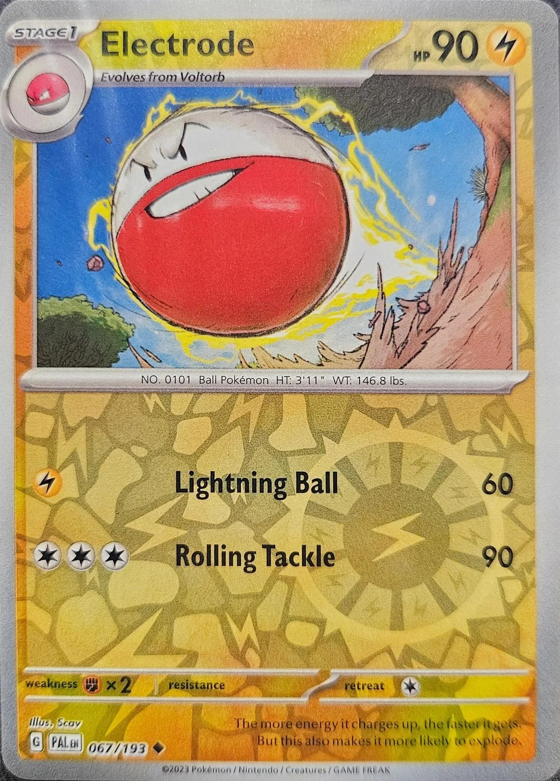 Electrode #067 — Evoluciones en Paldea (Reverse Holo)