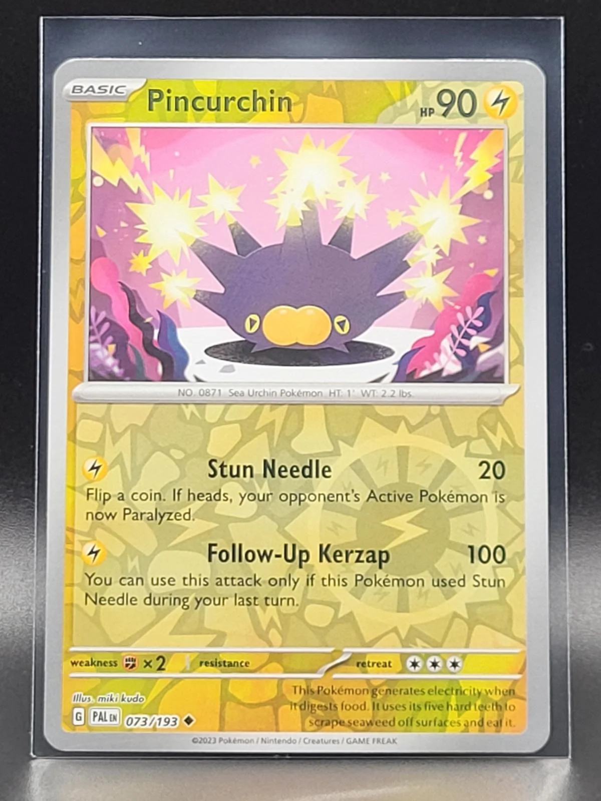 Pincurchin #073 — Evoluciones en Paldea (Reverse Holo)