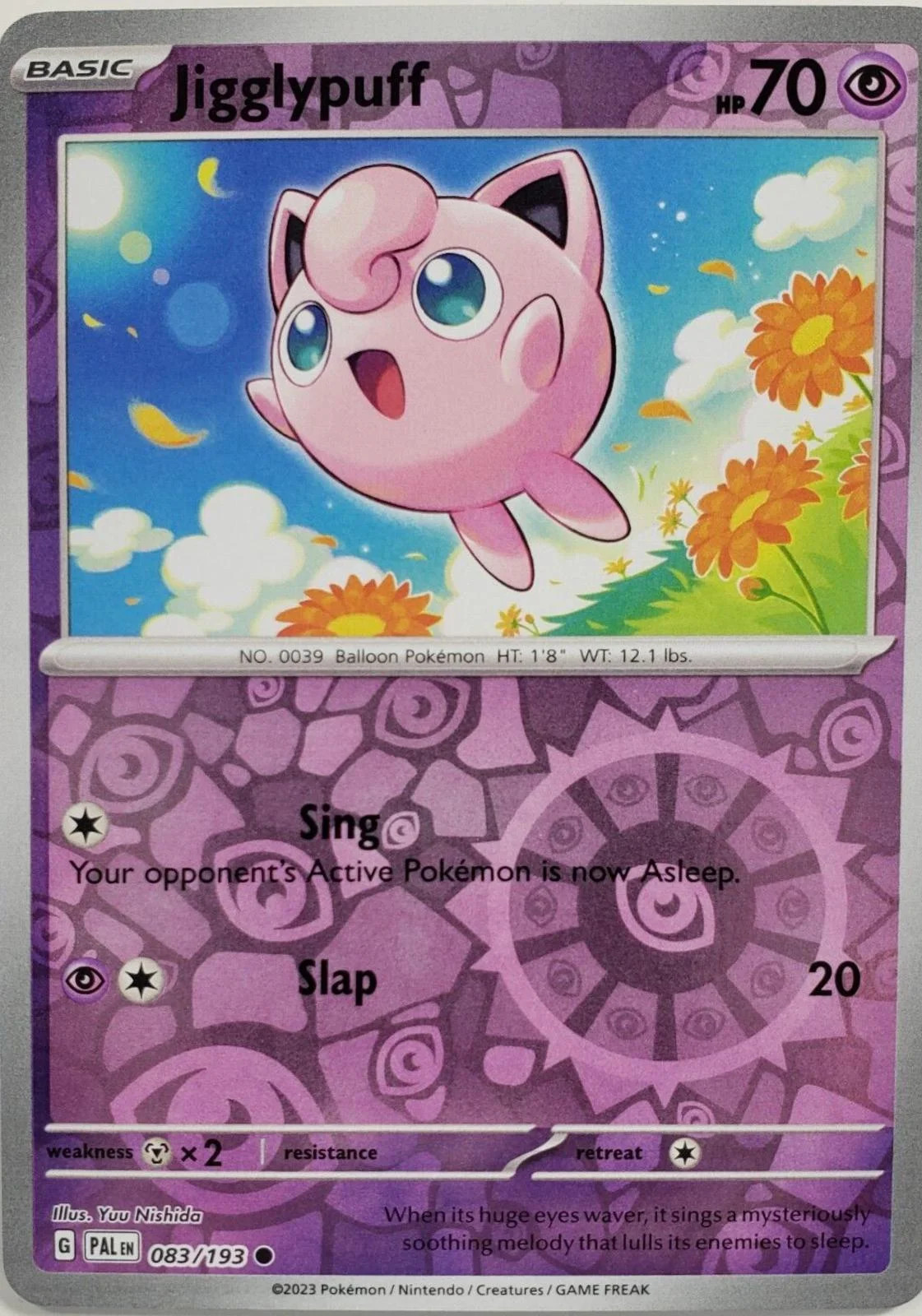 Jigglypuff #083 — Evoluciones en Paldea (Reverse Holo)