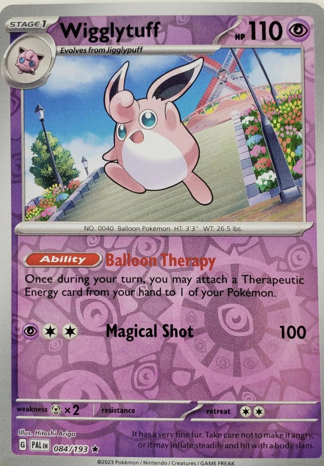Wigglytuff #084 — Evoluções em Paldea (Reverse Holo)