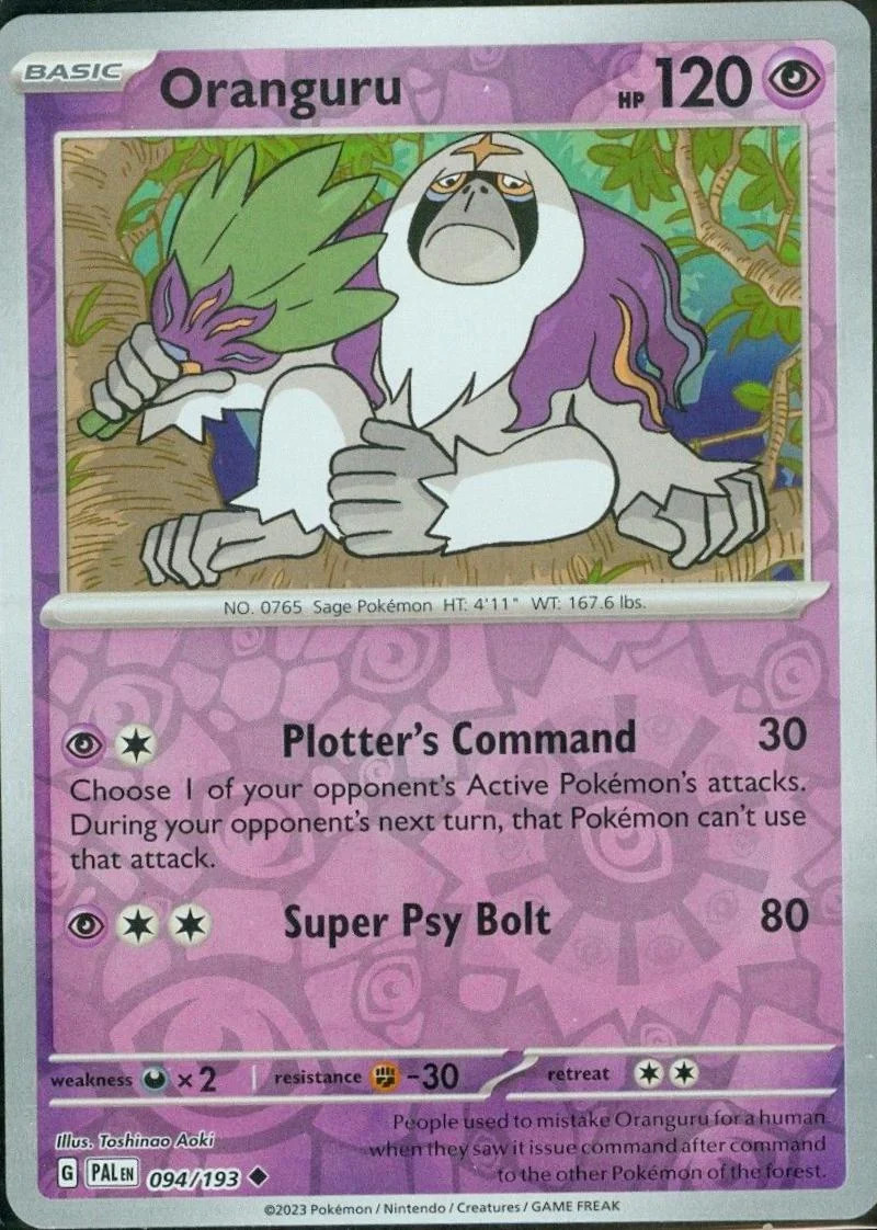 Oranguru #094 — Evoluciones en Paldea (Reverse Holo)