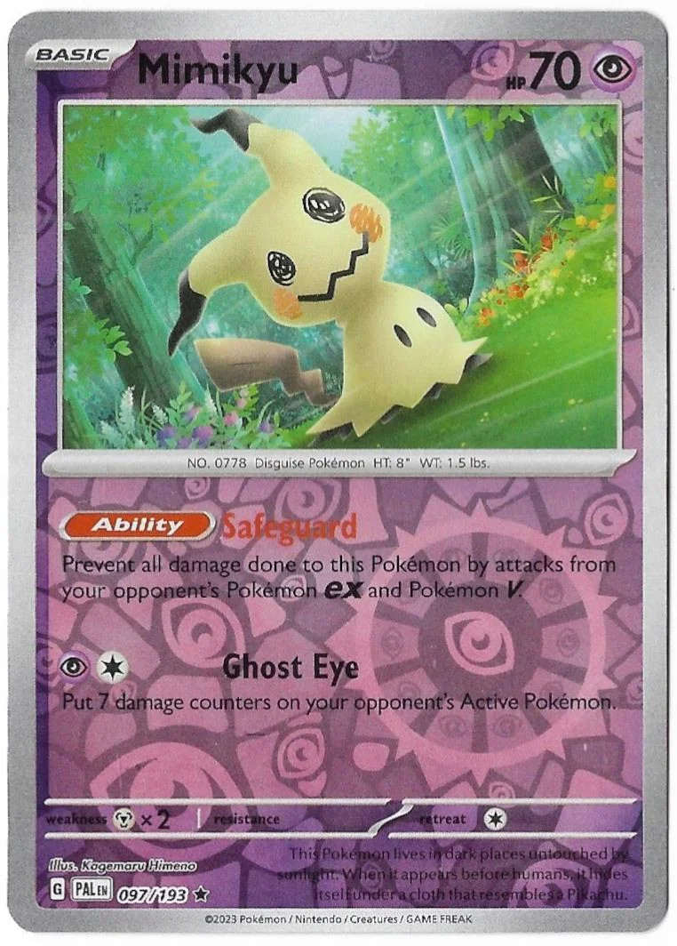 Mimikyu #097 — Evoluzioni a Paldea (Reverse Holo)