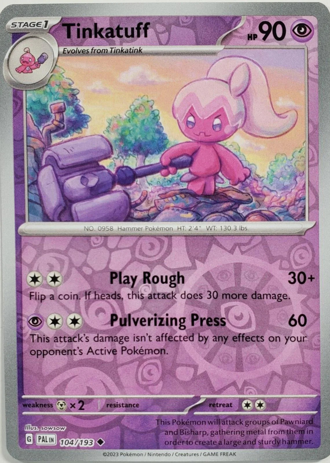 Tinkatuff #104 — Evoluções em Paldea (Reverse Holo)