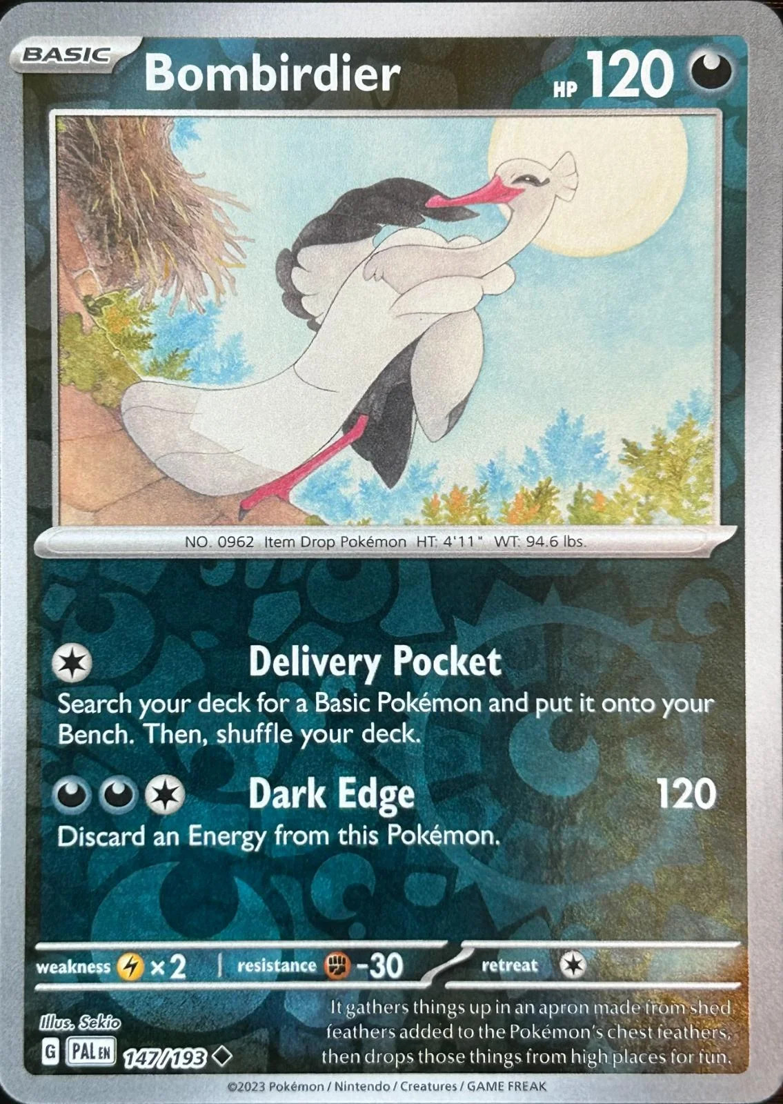 Bombirdier #147 — Evoluciones en Paldea (Reverse Holo)