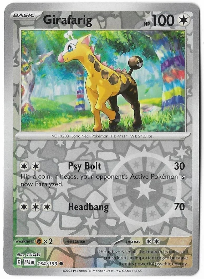Girafarig #154 — Paldea Evolved (Reverse Holo)