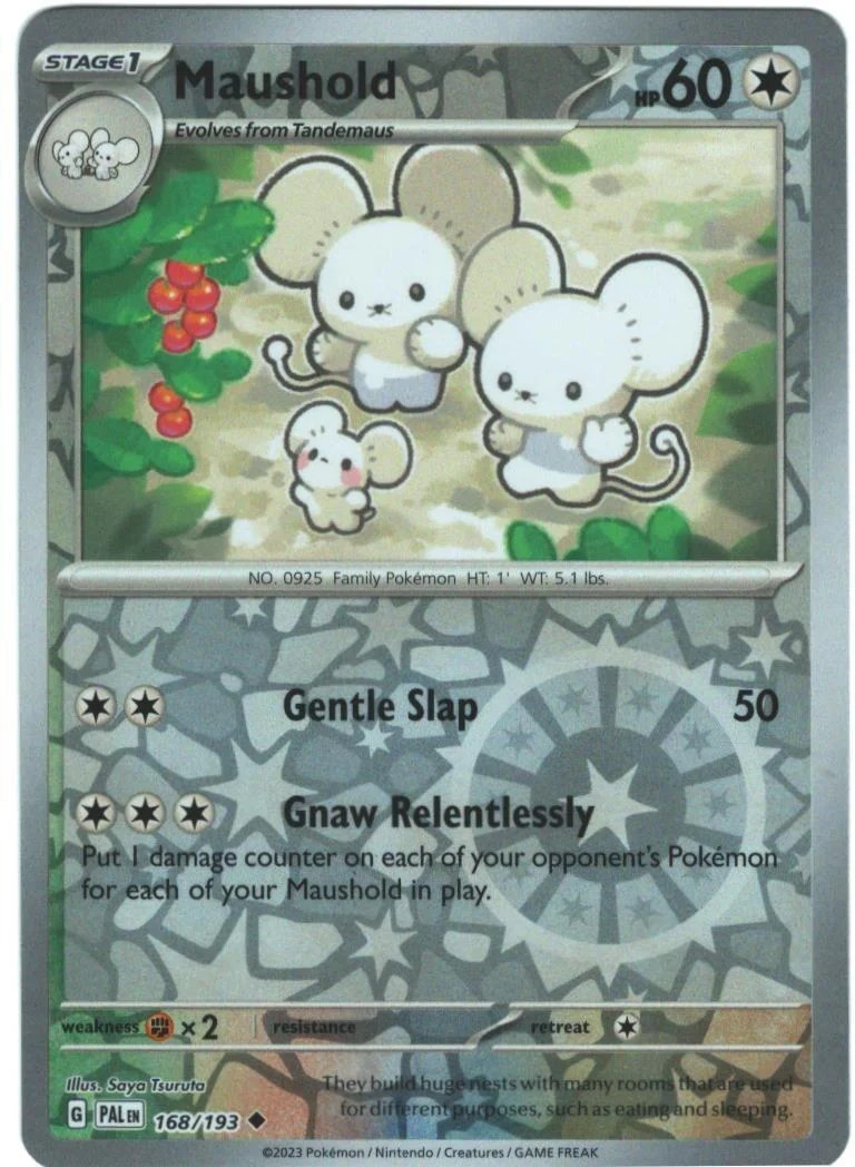 Maushold #168 — Evoluções em Paldea (Reverse Holo)