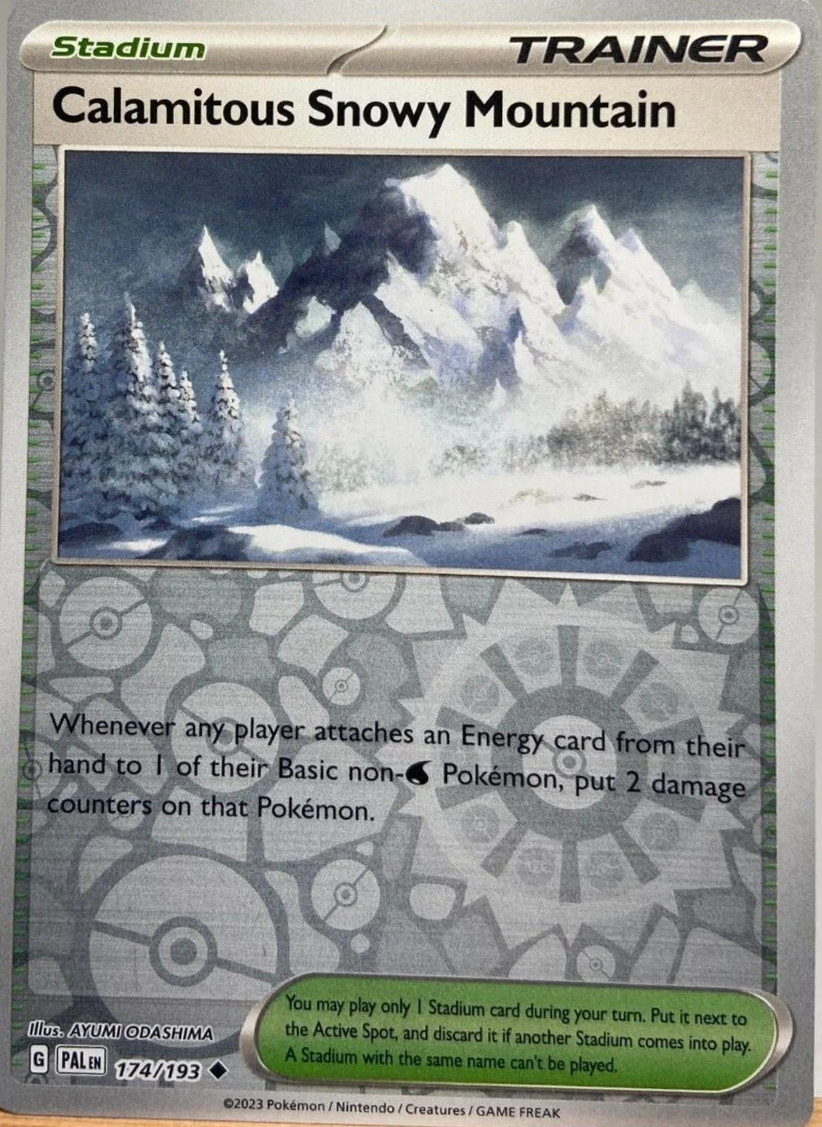 Montanha Nevada Calamitosa #174 — Evoluções em Paldea (Reverse Holo)