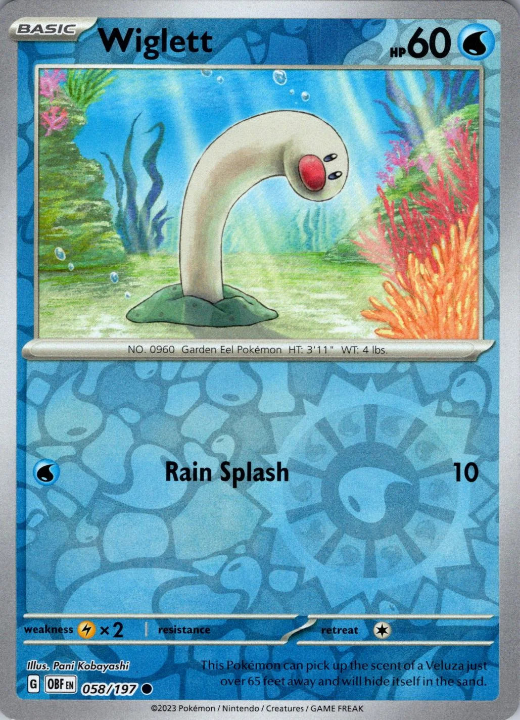 Wiglett #058 — Llamas Obsidianas (Reverse Holo)