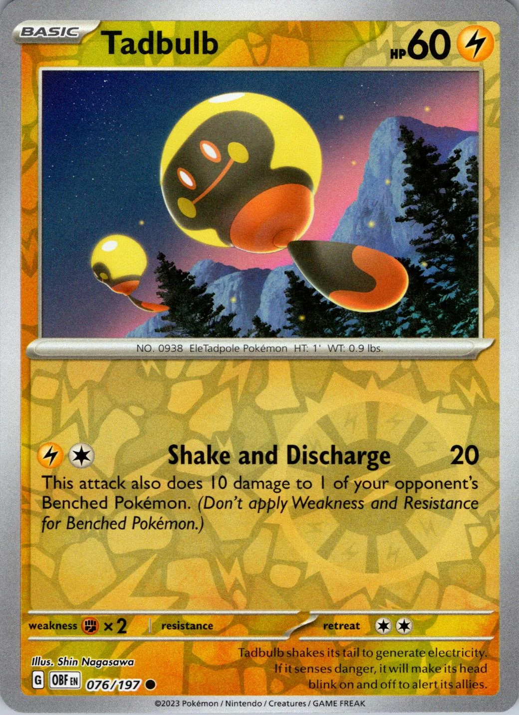 Tadbulb #076 — Obsidiana em Chamas (Reverse Holo)