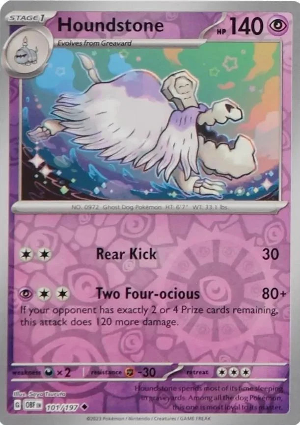 Houndstone #101 — Llamas Obsidianas (Reverse Holo)