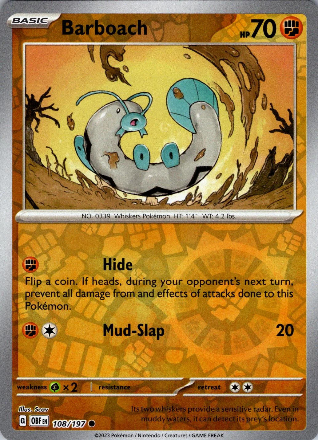 Barboach #108 — Llamas Obsidianas (Reverse Holo)