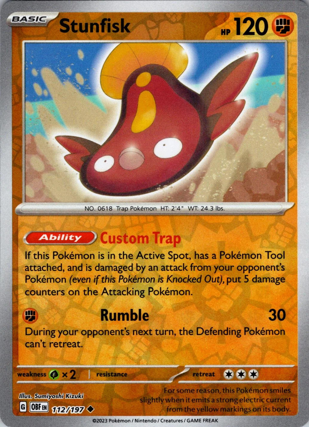 Flunschlik #112 — Obsidian Flammen (Reverse Holo)