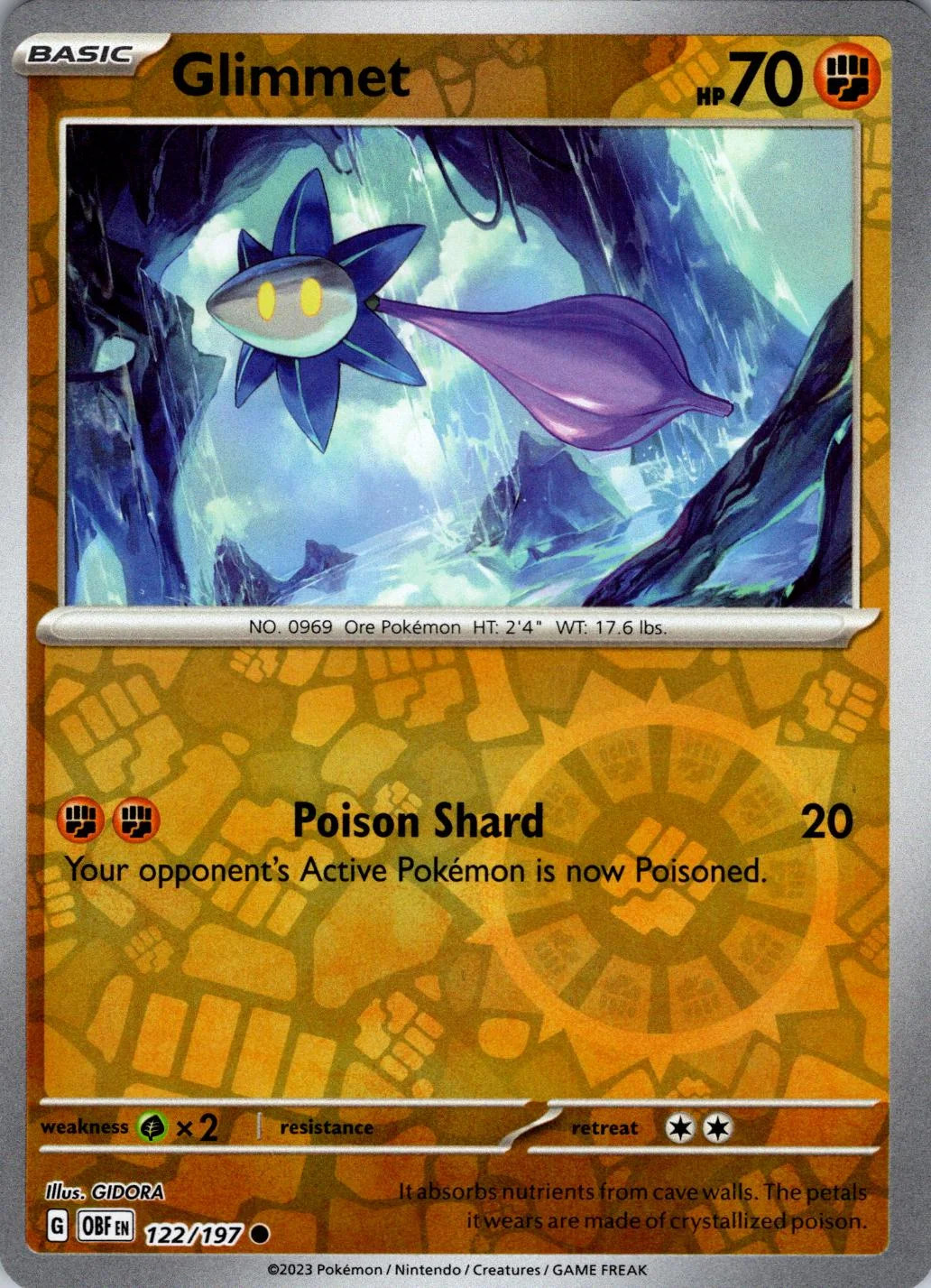 Glimmet #122 — Llamas Obsidianas (Reverse Holo)
