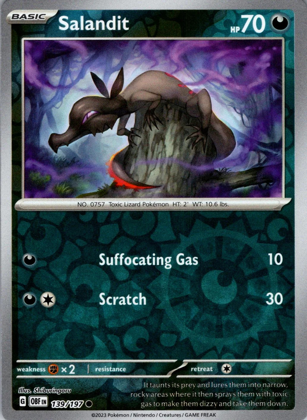 Molunk #139 — Obsidian Flammen (Reverse Holo)