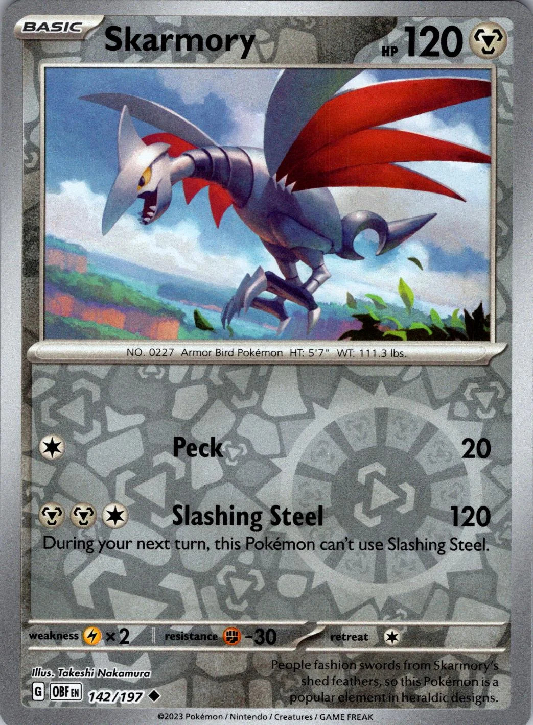 Panzaeron #142 — Obsidian Flammen (Reverse Holo)
