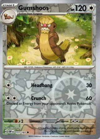 Gumshoos #177 — Llamas Obsidianas (Reverse Holo)