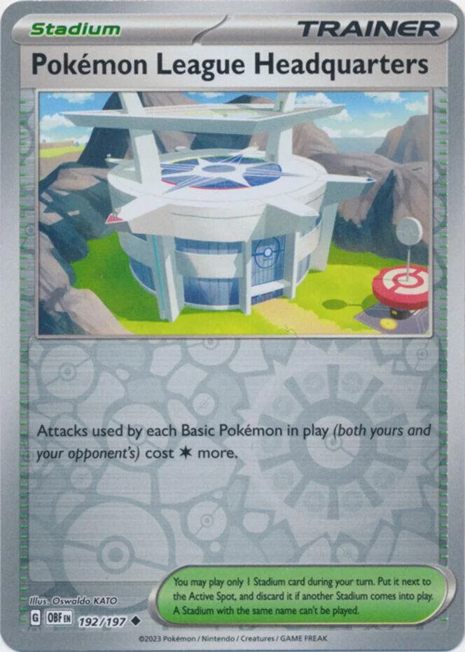 Sede da Liga Pokémon #192 — Obsidiana em Chamas (Reverse Holo)