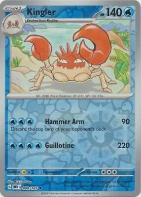 Kingler #099 — 151 (Reverse Holo)