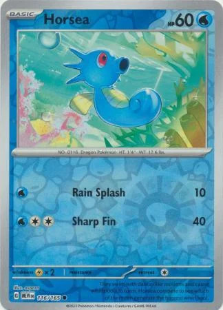 Horsea #116 — 151 (Reverse Holo)