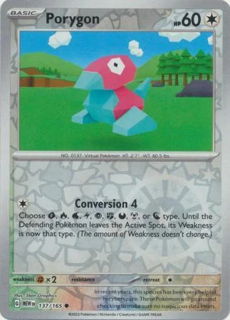Porygon #137 — 151 (Reverse Holo)