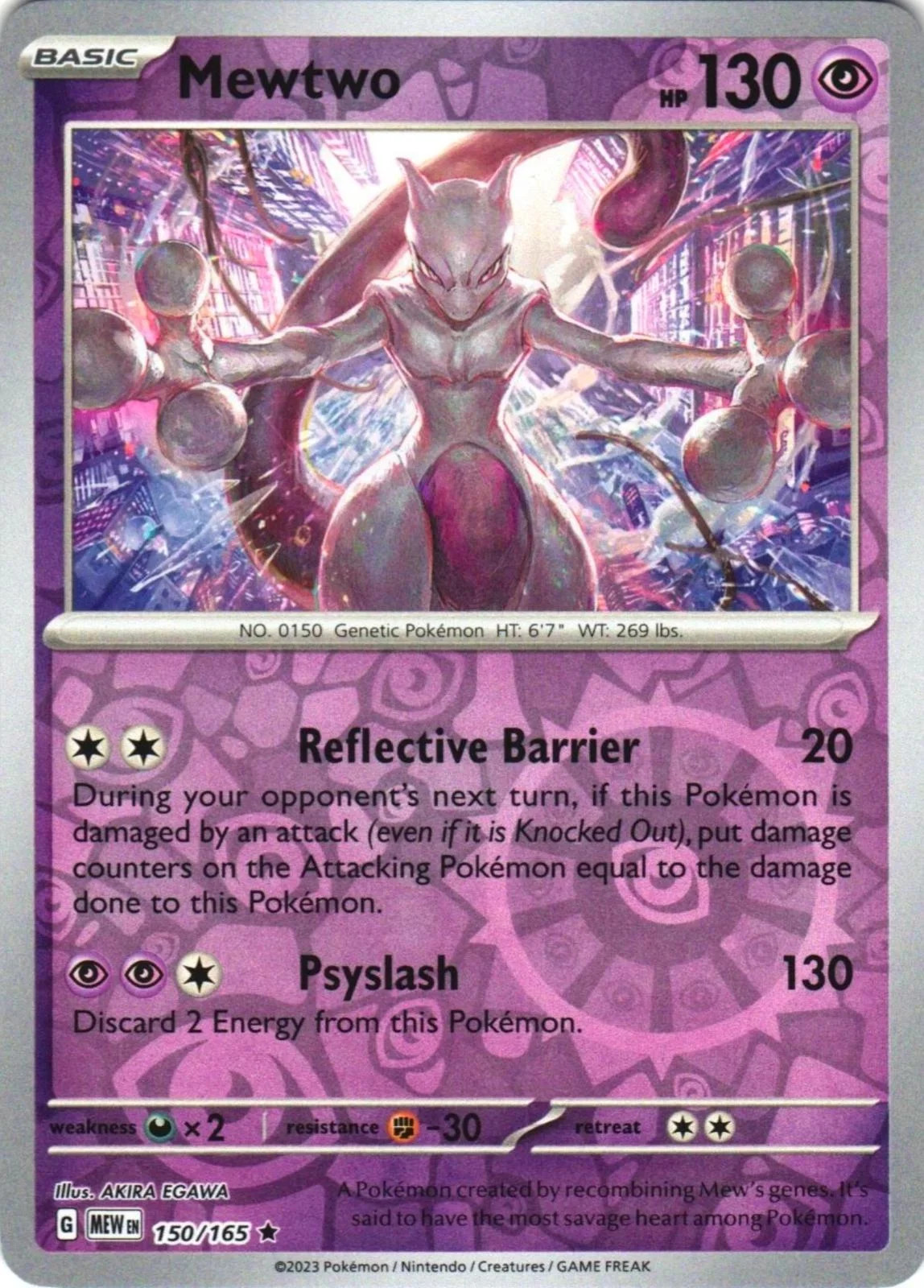 Mewtwo #150 — 151 (Reverse Holo)