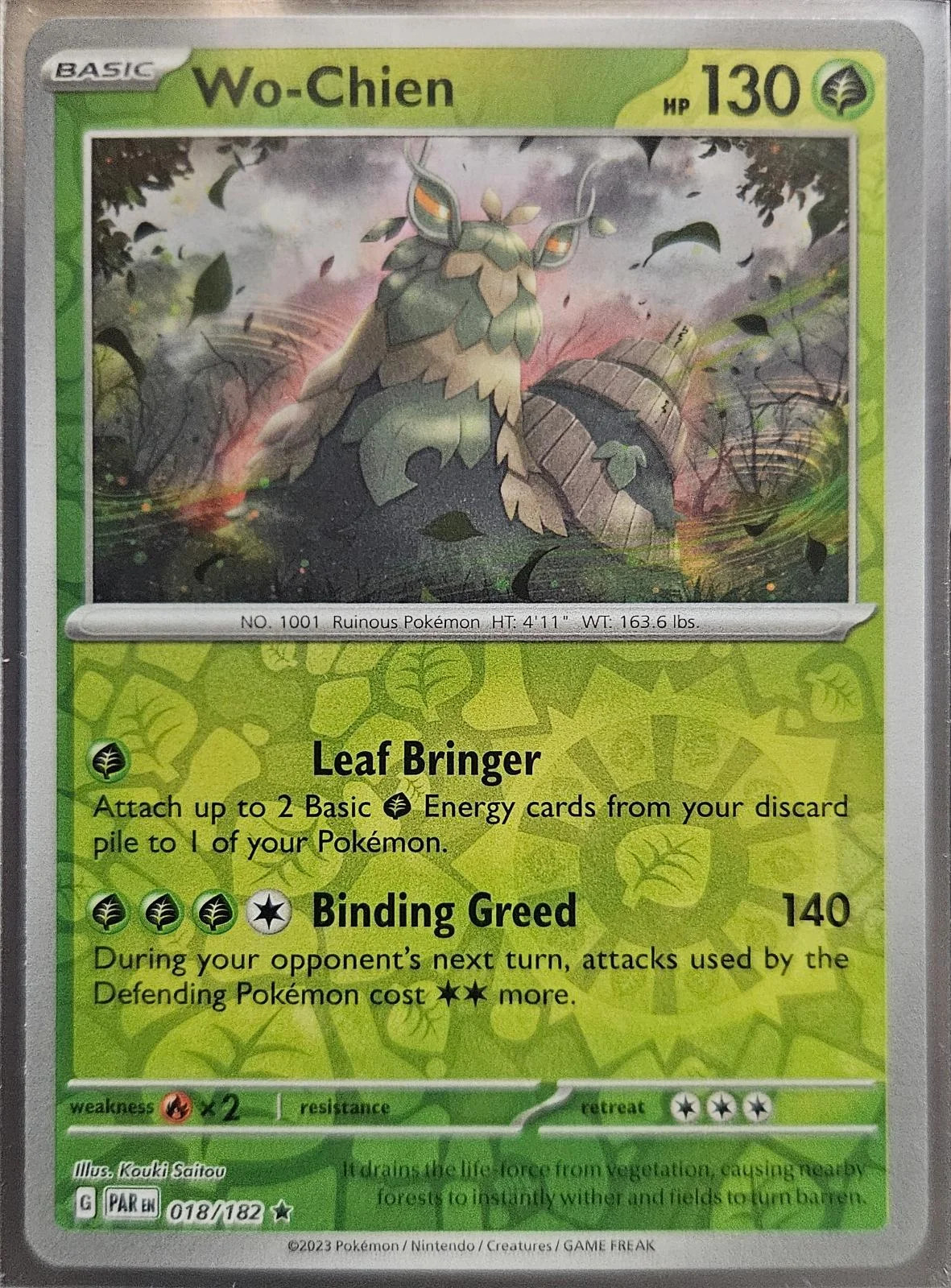 Wo-Chien #018 — Fenda Paradoxal (Reverse Holo)