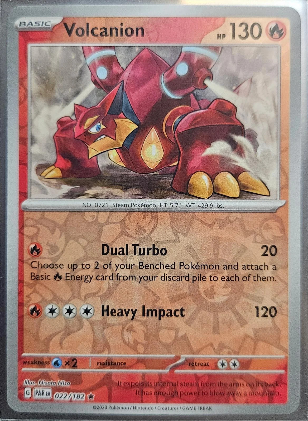 Volcanion #022 — Paradosso Temporale (Reverse Holo)