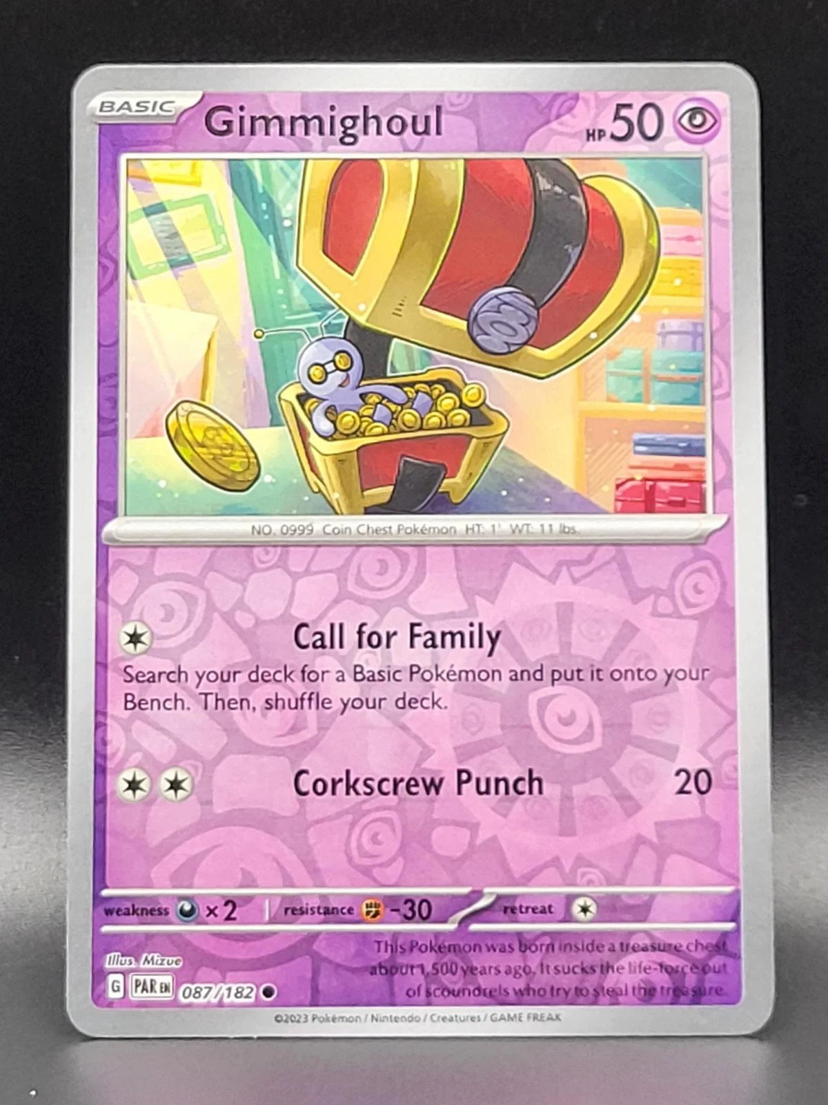 Gimmighoul #087 — Fenda Paradoxal (Reverse Holo)