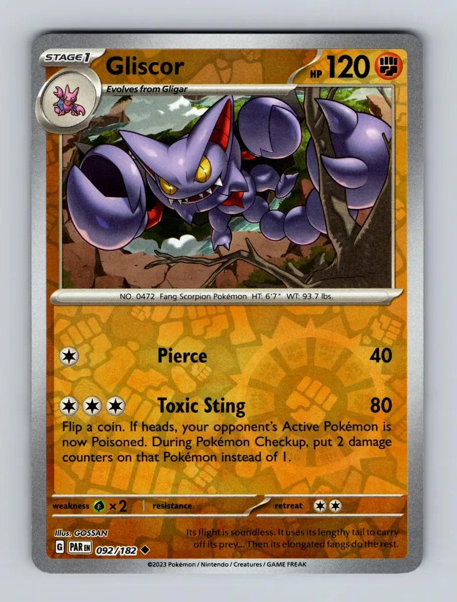 Gliscor #092 — Fenda Paradoxal (Reverse Holo)