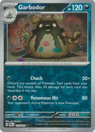 Garbodor #117 — Fenda Paradoxal (Reverse Holo)