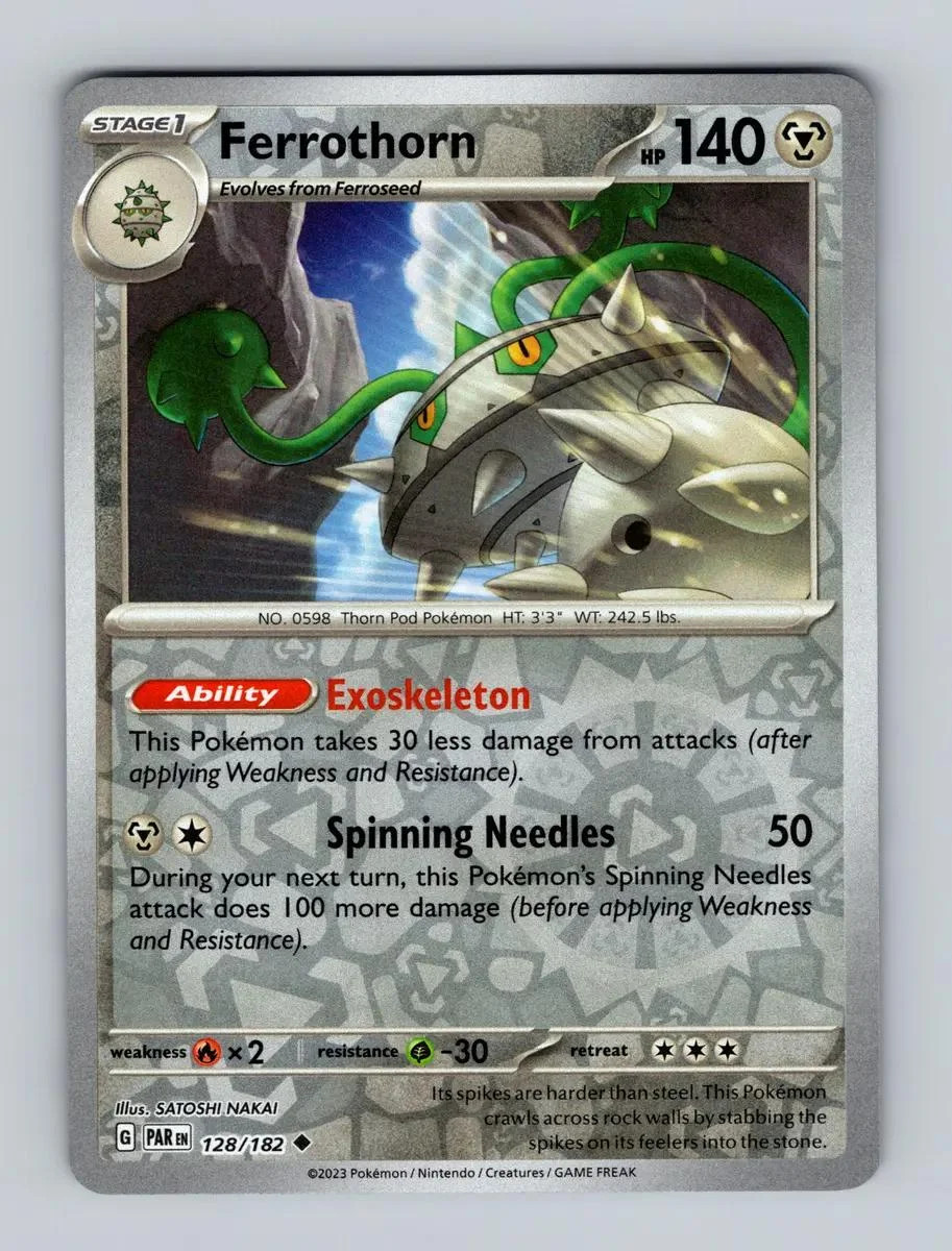 Ferrothorn #128 — Fenda Paradoxal (Reverse Holo)