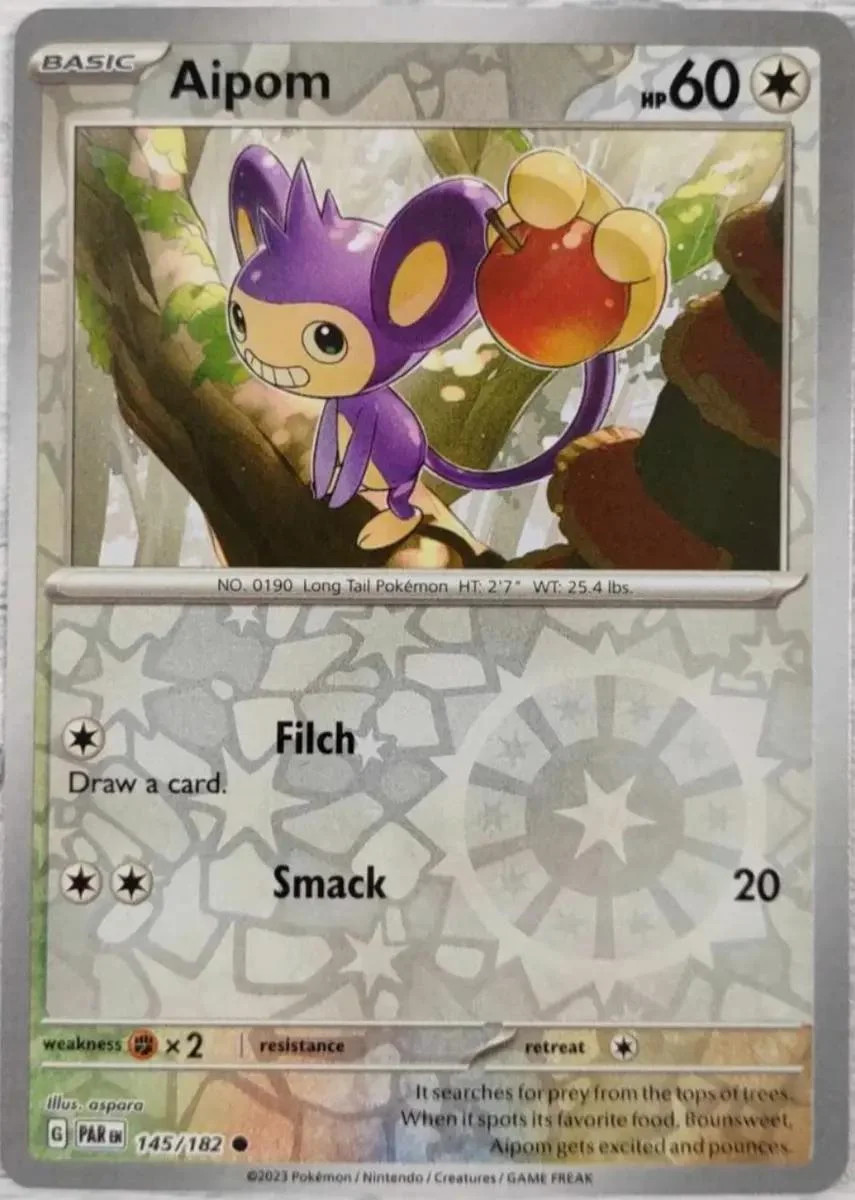 Aipom #145 — Brecha Paradójica (Reverse Holo)