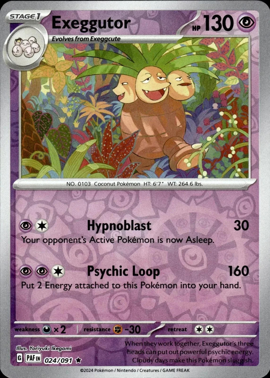Exeggutor #024 — Destinos de Paldea (Reverse Holo)
