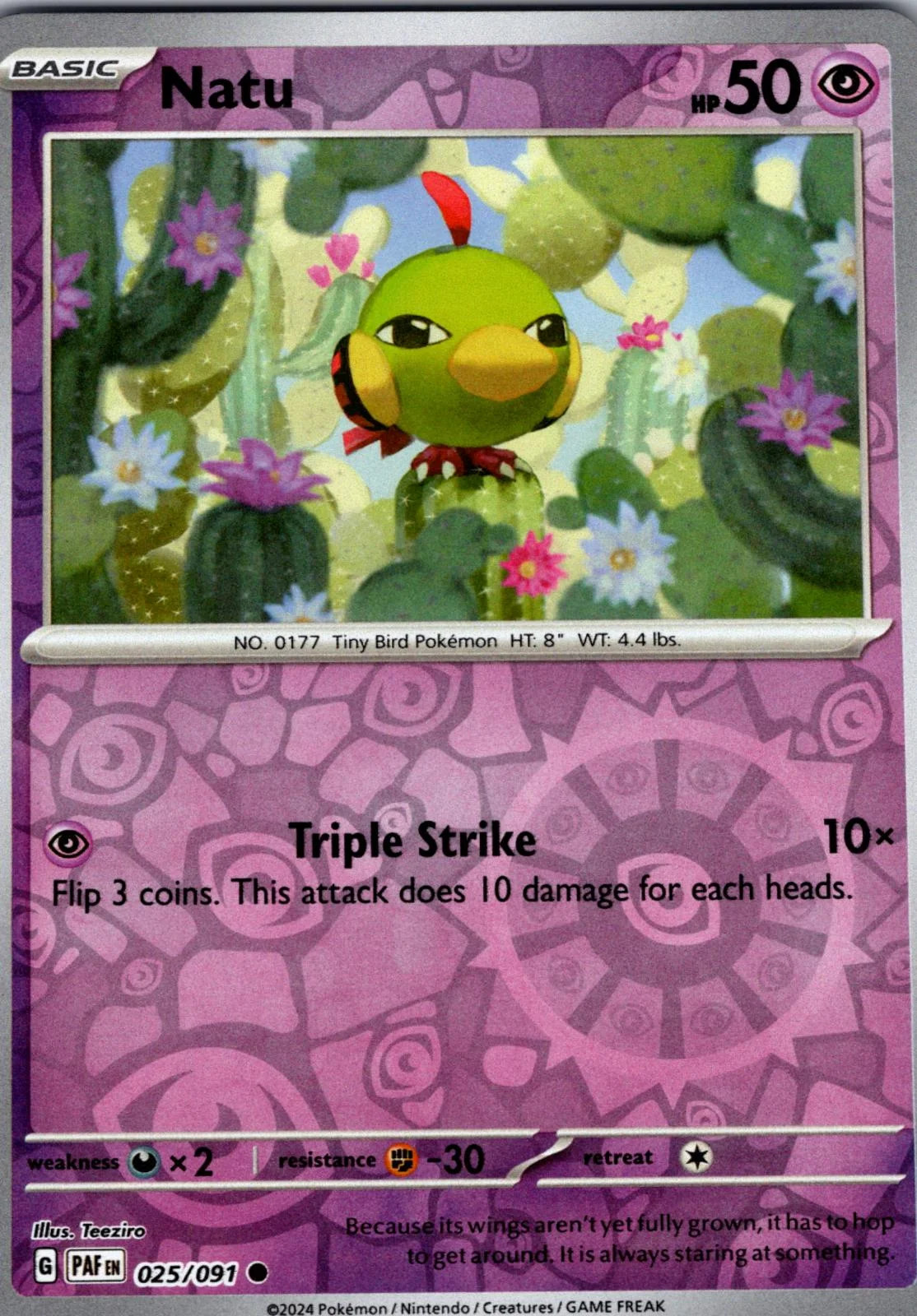 Natu #025 — Paldeas Schicksale (Reverse Holo)