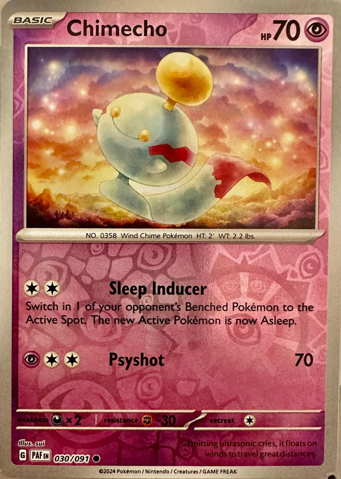 Chimecho #030 — Destino di Paldea (Reverse Holo)