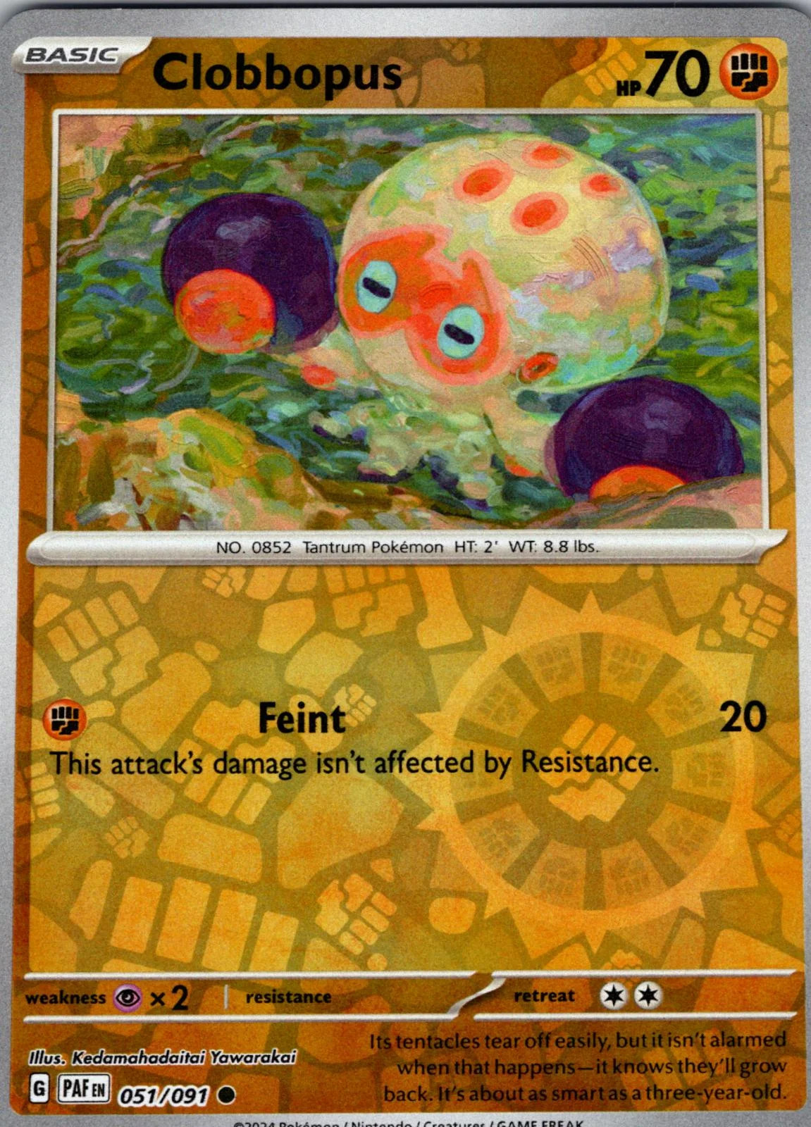 Clobbopus #051 — Destinos de Paldea (Reverse Holo)
