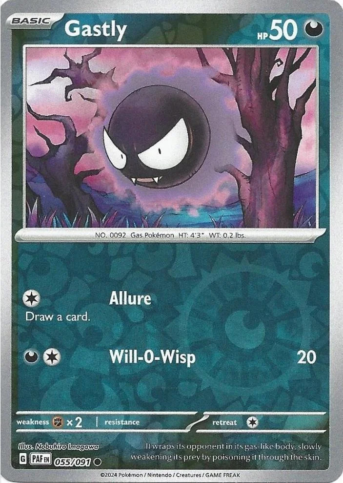 Gastly #055 — Destino di Paldea (Reverse Holo)
