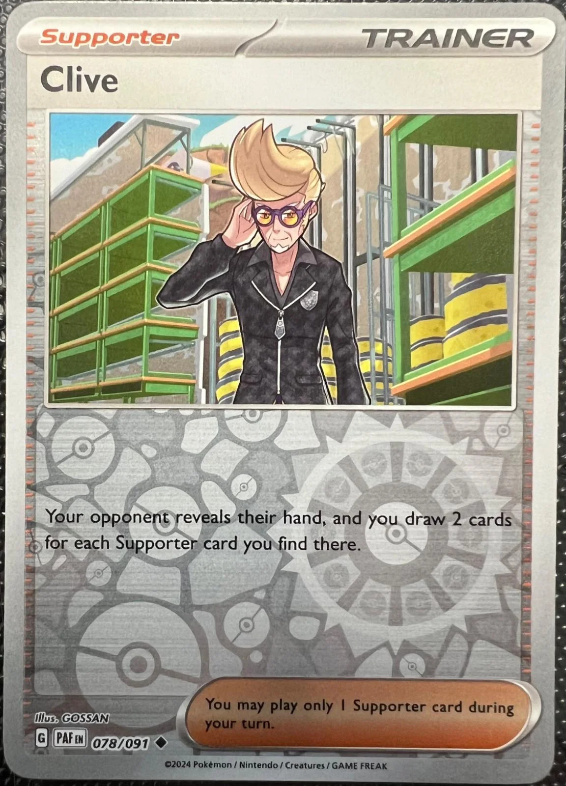 Clive #078 — Paldean Fates (Reverse Holo)