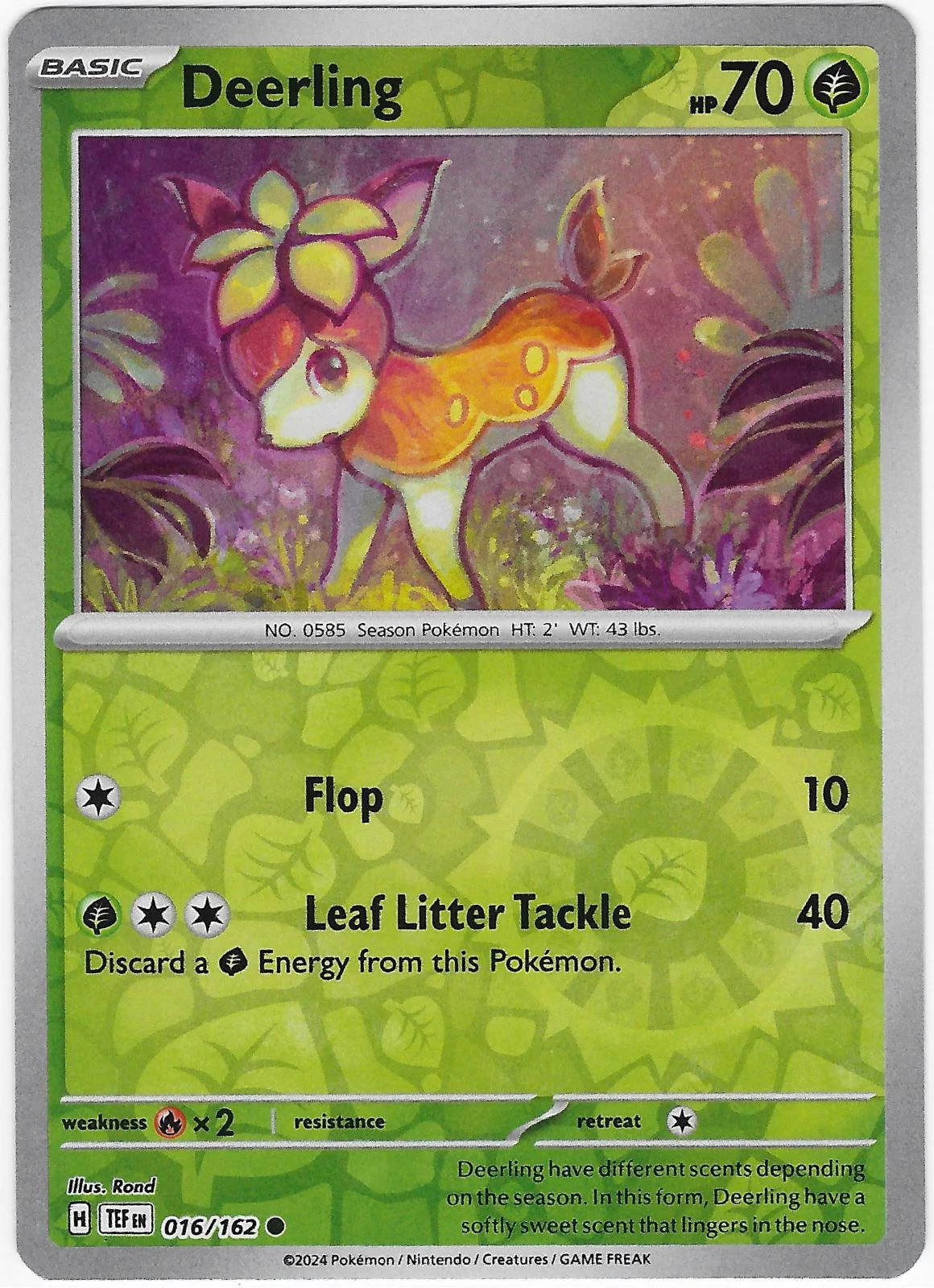 Deerling #016 — Cronoforze (Reverse Holo)