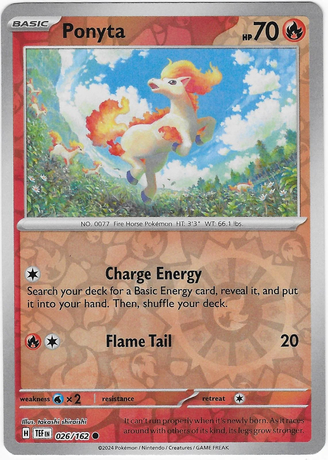 Ponyta #026 — Forças Temporais (Reverse Holo)