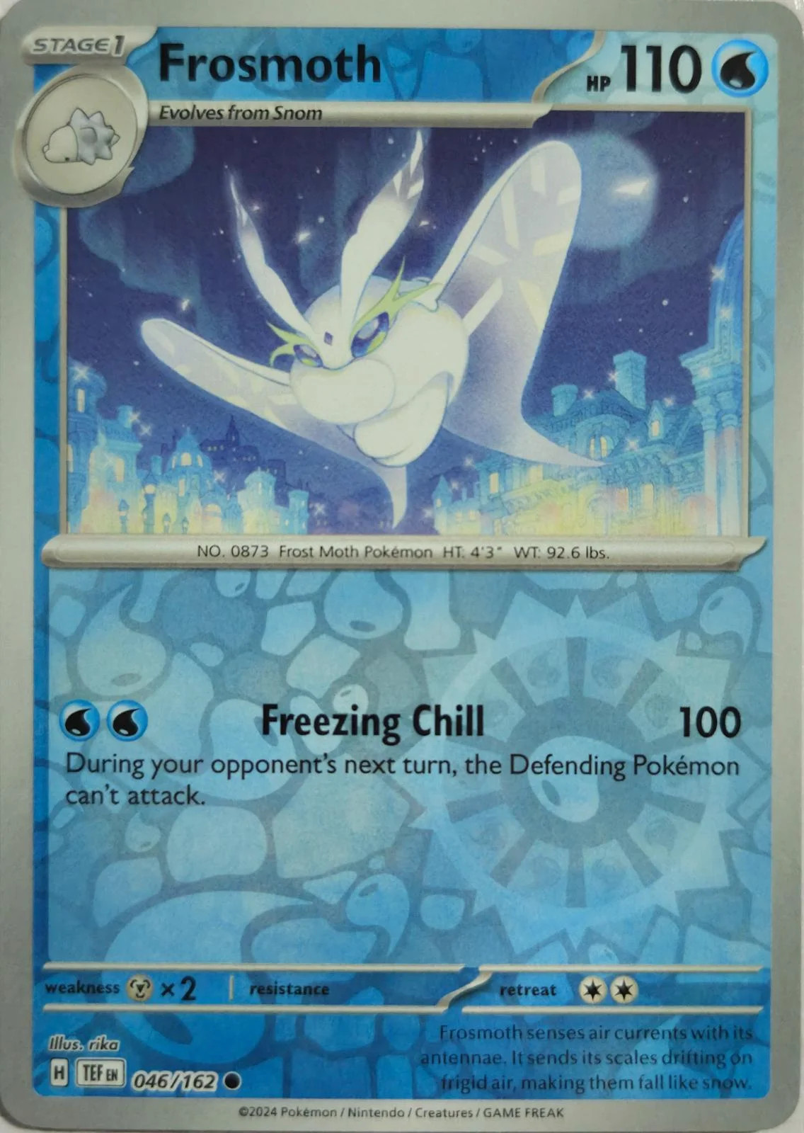 Frosmoth #046 — Fuerzas Temporales (Reverse Holo)