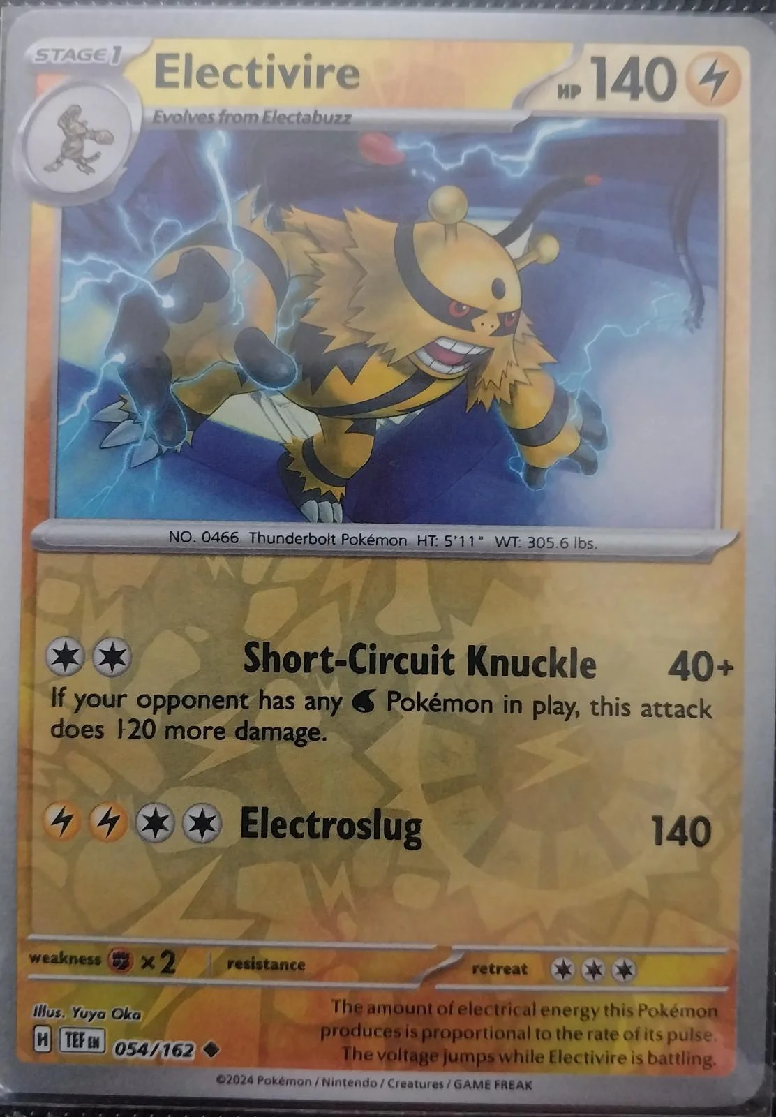 Electivire #054 — Cronoforze (Reverse Holo)