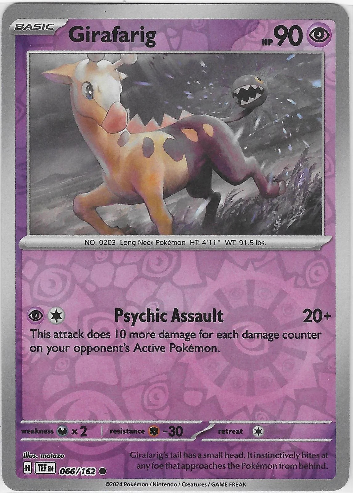 Girafarig #066 — Forças Temporais (Reverse Holo)