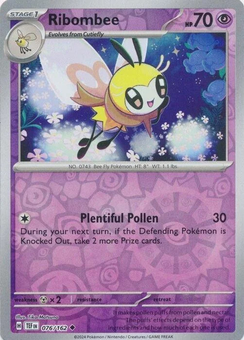 Ribombee #076 — Forças Temporais (Reverse Holo)