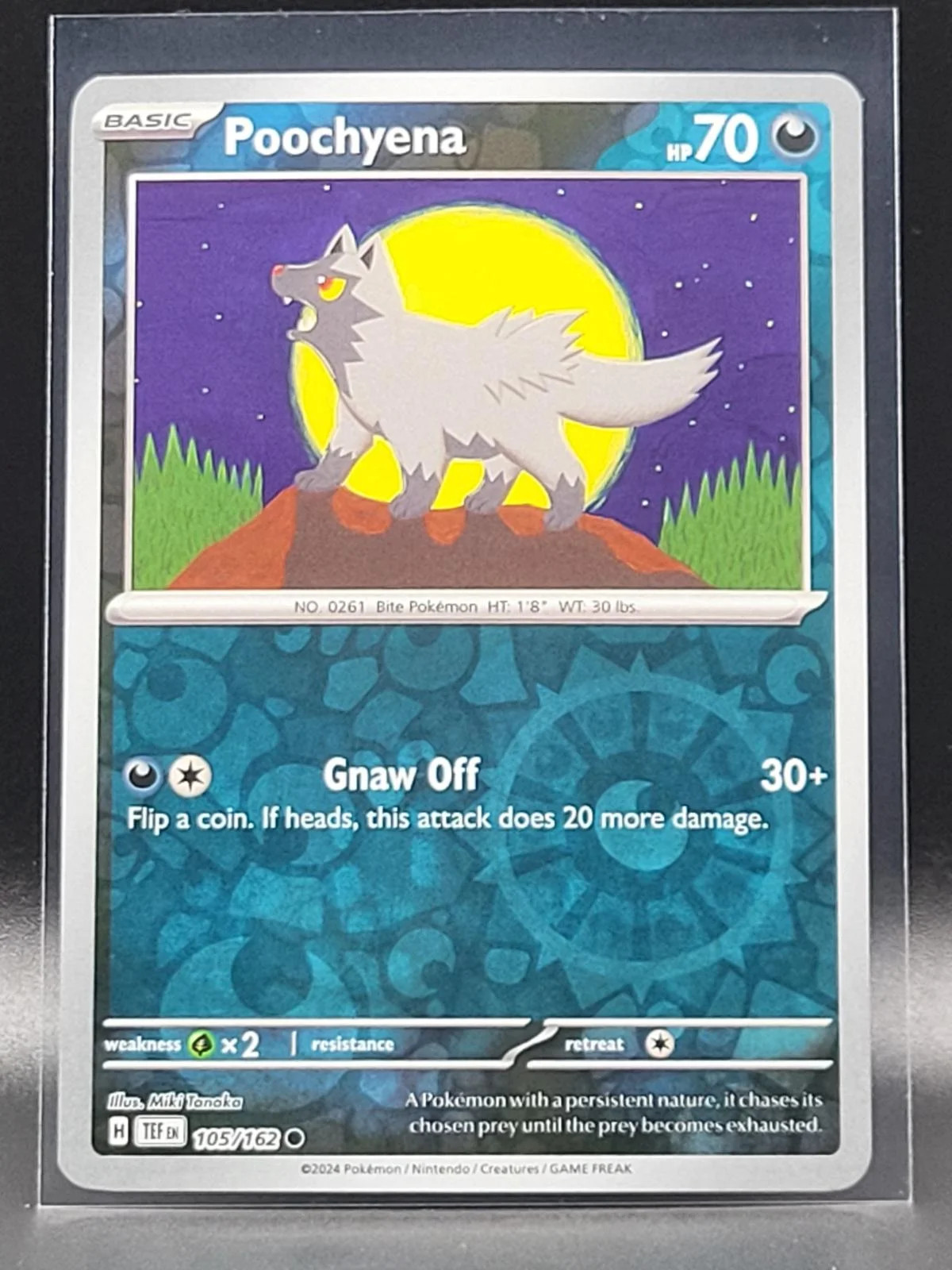 Poochyena #105 — Forças Temporais (Reverse Holo)